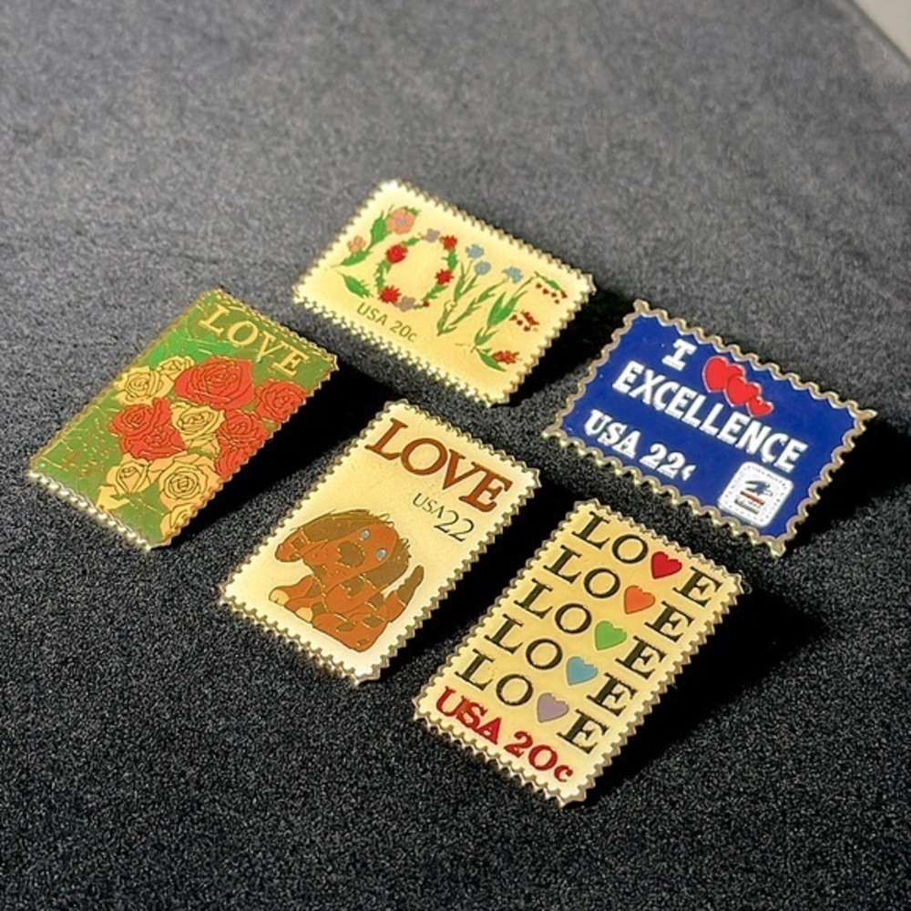 Postage Stamp Pin Lot | Postal Service Collection | Stamp Collector | Estate Lot